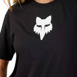 Fox WOMENS FOX HEAD SS TEE - Black FRONT PRINT