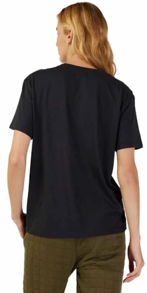 Fox WOMENS FOX HEAD SS TEE - Black/Pink BACK