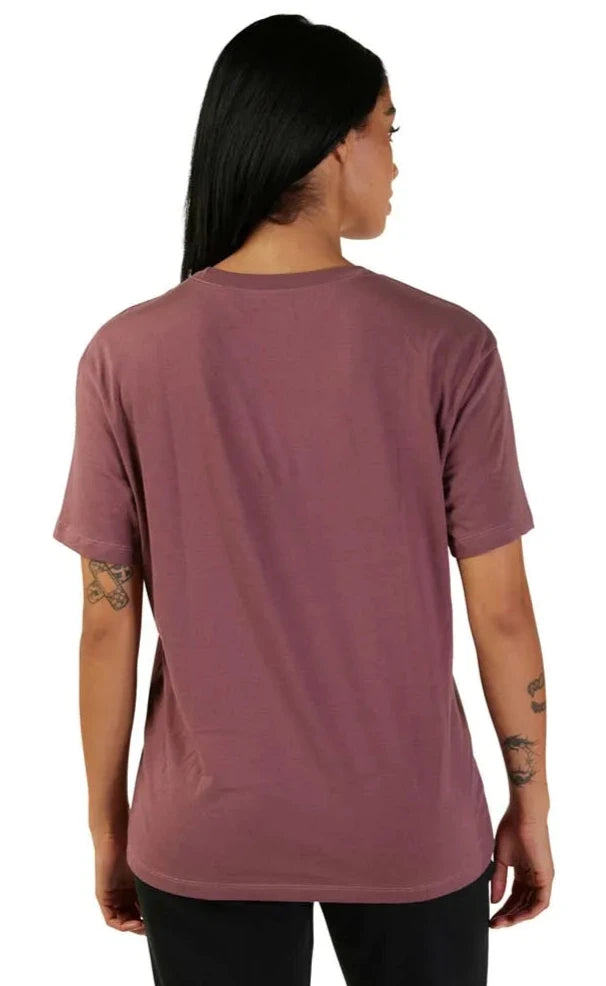 Fox WOMENS FOX HEAD SS TEE - Cordovan BACK