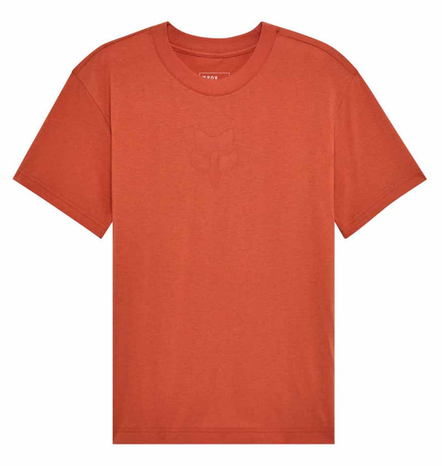 Fox W Fox Head SS Tee Coral FRONT 
