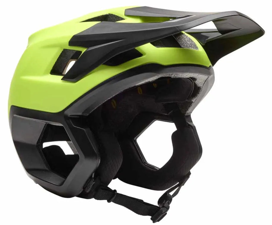 Fox Dropframe HELMET AS Fluro Yellow