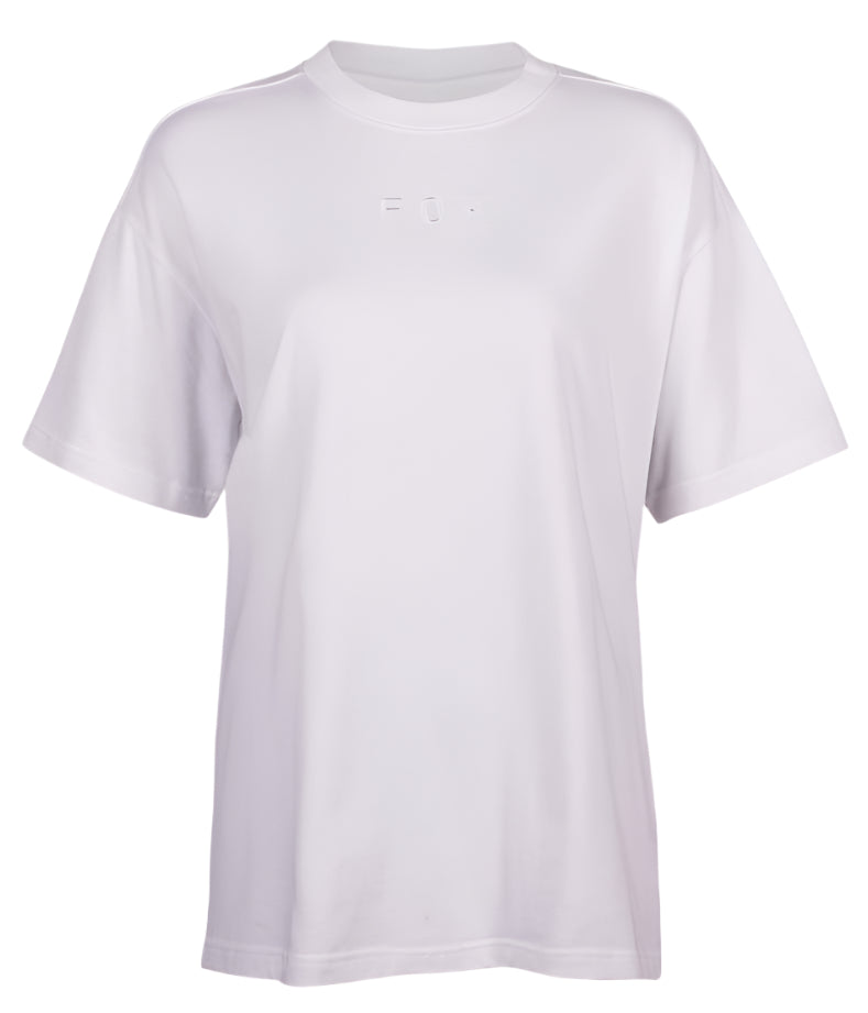 Fox WOMENS WORDMARK OS SHORT SLEEVE TEE White FRONT