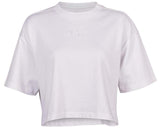 Fox WOMENS WORDMARK OS CROP TEE - White FRONT