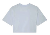 Fox Wordmark OS Crop Tee Pale Blue BACK 