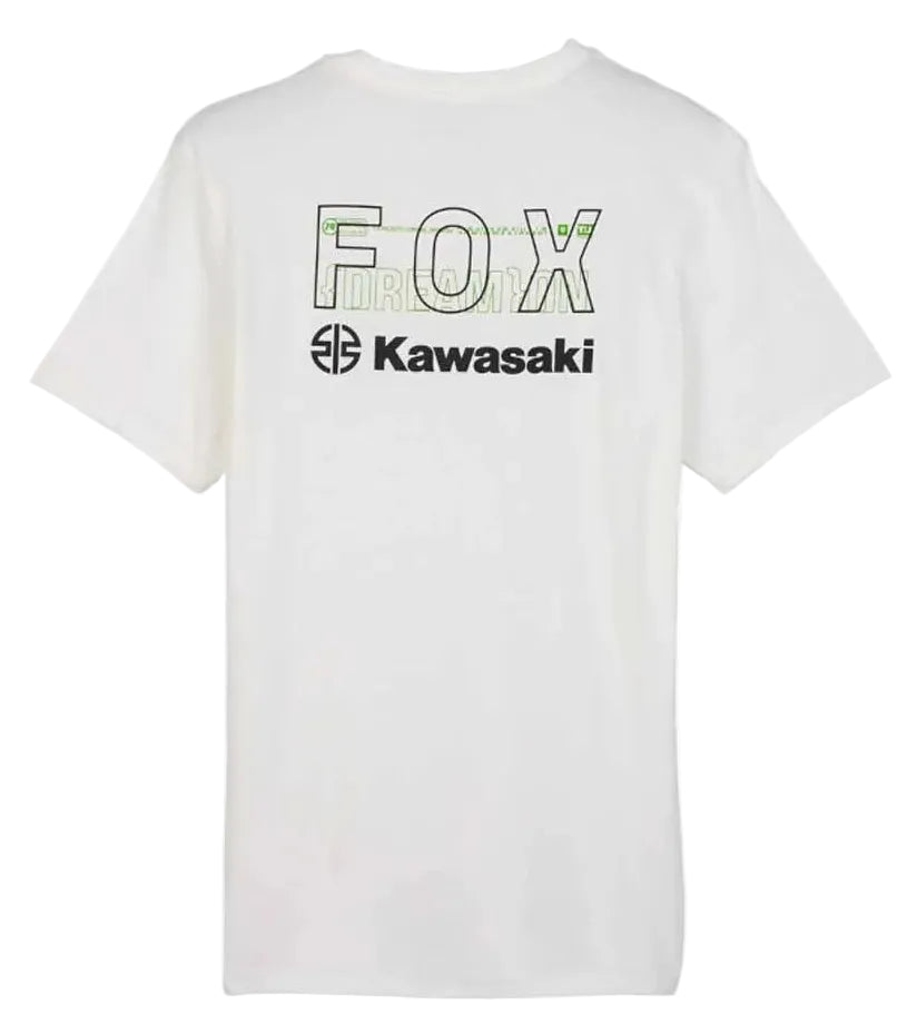 Fox x Kawasaki Premium Short Sleeve Tee II Optic White BACK 