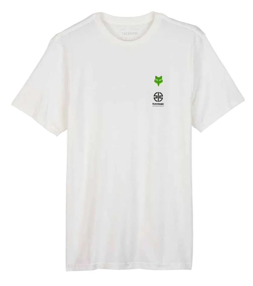 Fox x Kawasaki Premium Short Sleeve Tee II Optic White FRONT 