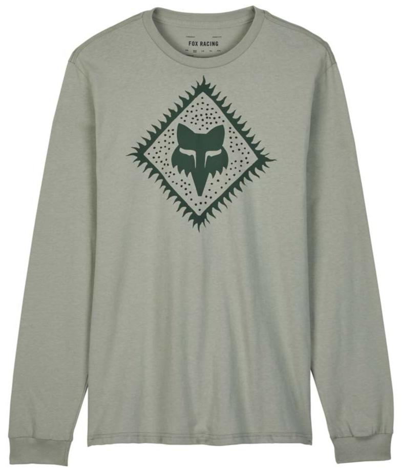 Fox LEO PREM LS TEE - Grey Vintage FRONT