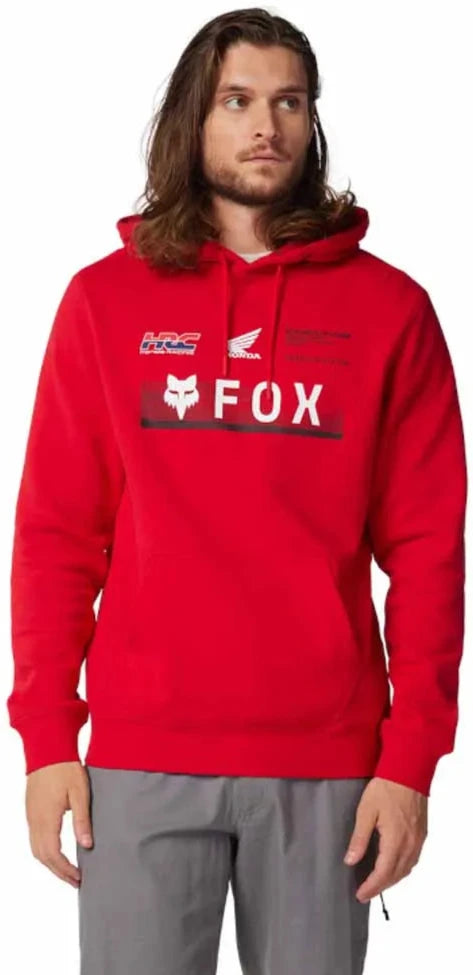 Fox FOX X HONDA FLEECE PO - Flame Red FRONT FACING MODEL