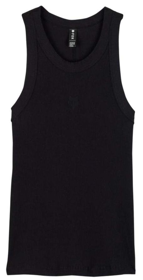 Fox WOMENS WORDMARK RIB TANK - Black FRONT