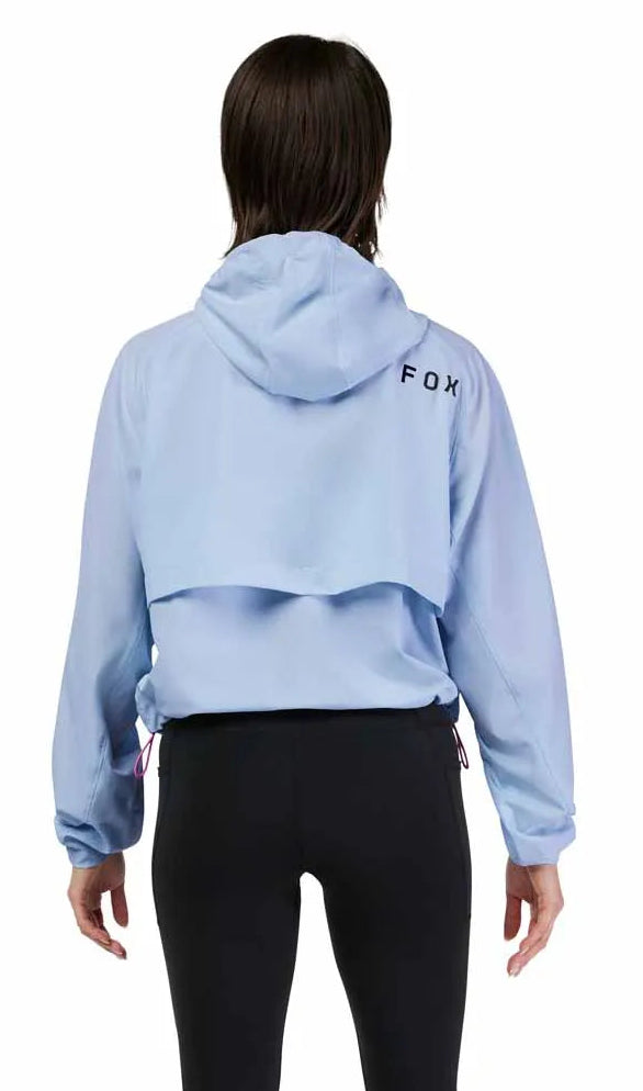 Fox W Survivalist Windbreaker Cashmere Blue BACK FACING MODEL 