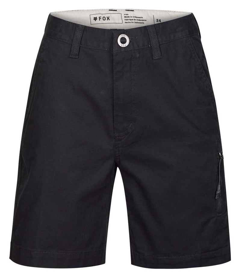 Fox Youth Essex Black Shorts FRONT