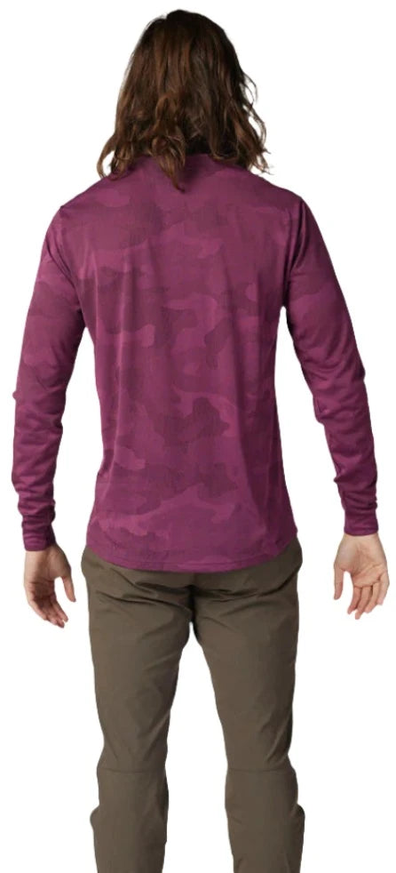 Fox RANGER TRU DRI LS JERSEY - Sangria Back Facing Model