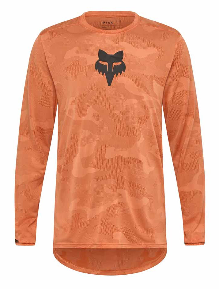 Fox Ranger Tru Dri LS Jersey Coral FRONT 