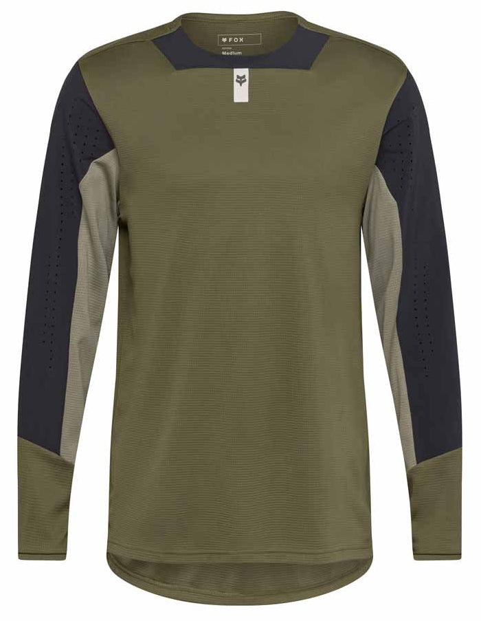 Fox Defend LS Jersey Olive Green FRONT