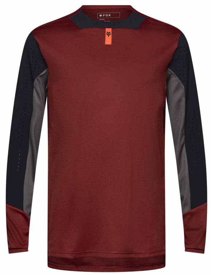 Fox Defend LS Jersey Rust FRONT 