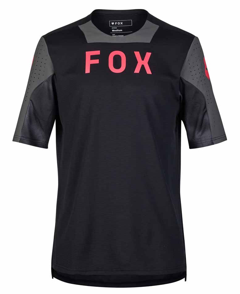 Fox DEFEND Short Sleeve JERSEY TAUNT Black FRONT