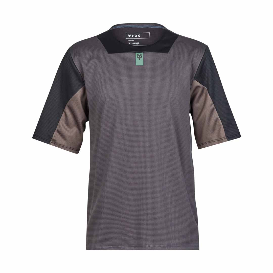 Fox YOUTH DEFEND SS JERSEY - Graphite Grey