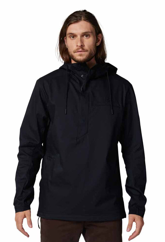 Fox Survivalist Anorak 2.0 Black Jacket FRONT FACING MODEL 