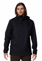 Fox Survivalist Anorak 2.0 Black Jacket FRONT FACING MODEL 