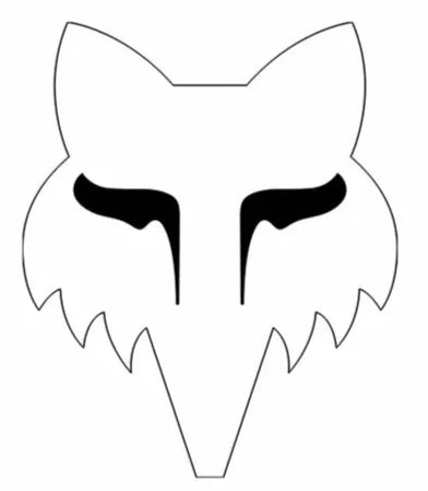 Fox FOX HEAD 7" STICKERS One Size WHITE