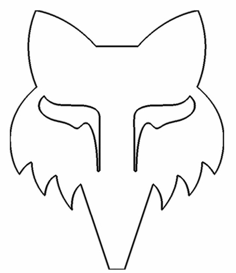 Fox Head 2.5" Die Cut Vinyl Sticker