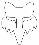 Fox Head 2.5" Die Cut Vinyl Sticker