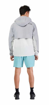 Fox Survivalist Windbreaker Steel Gray BACK  FRONT FACING MODEL 