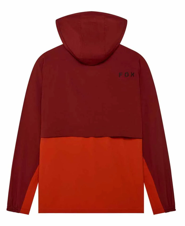 Fox Survivalist Windbreaker Jacket Rust BACK 