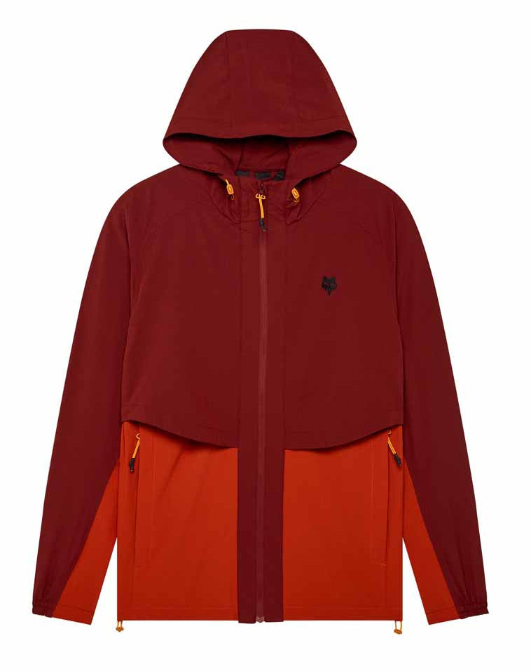 Fox Survivalist Windbreaker Jacket Rust FRONT 