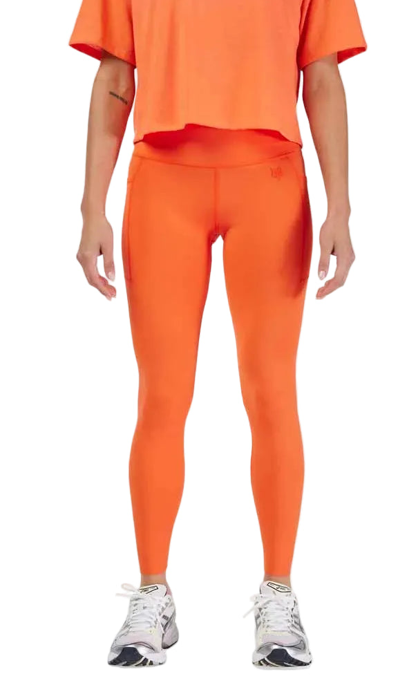 Fox Women's Motive Legging Bold Orange FRONT FACING MODEL 