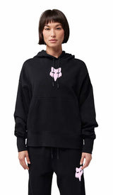Fox TS57 OV Fleece Pullover Black FRONT FACING MODEL 