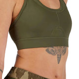Fox Women's Motive Bra Olive Green SIDE FRONT 