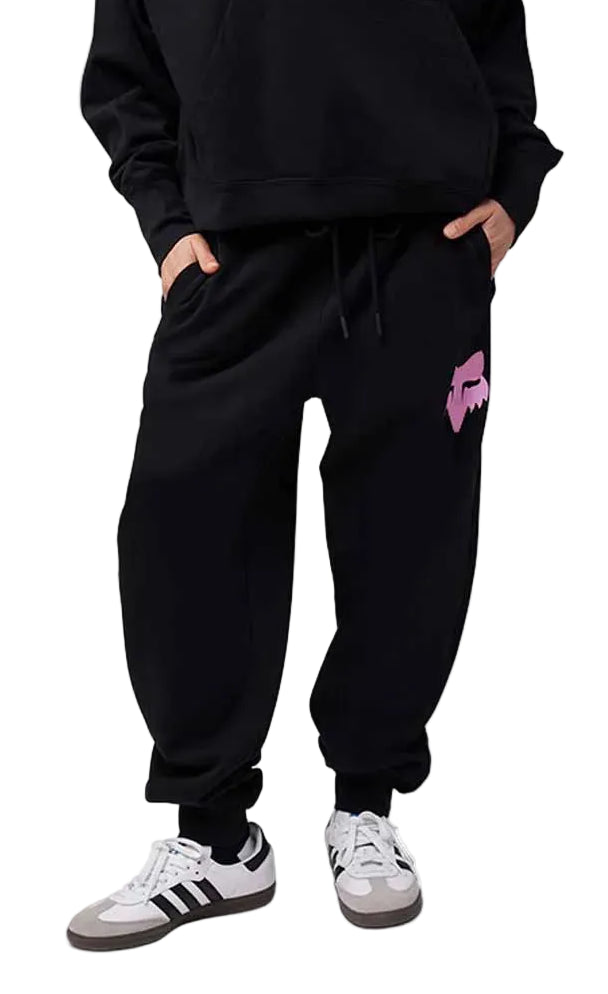Fox TS57 OV Fleece Pant Black FRONT FACING MODEL 