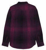 Fox Women's Traildust Flannel Shirt Sangria BACK