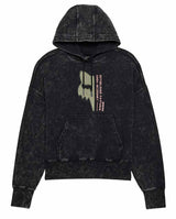 Fox Women's Throttle Oversized Fleece Pullover Black FRONT