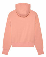 Fox Women's Moto-X Oversized Fleece Pullover Pale Pink BACK 