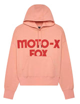 Fox Women's Moto-X Oversized Fleece Pullover Pale Pink FRONT 
