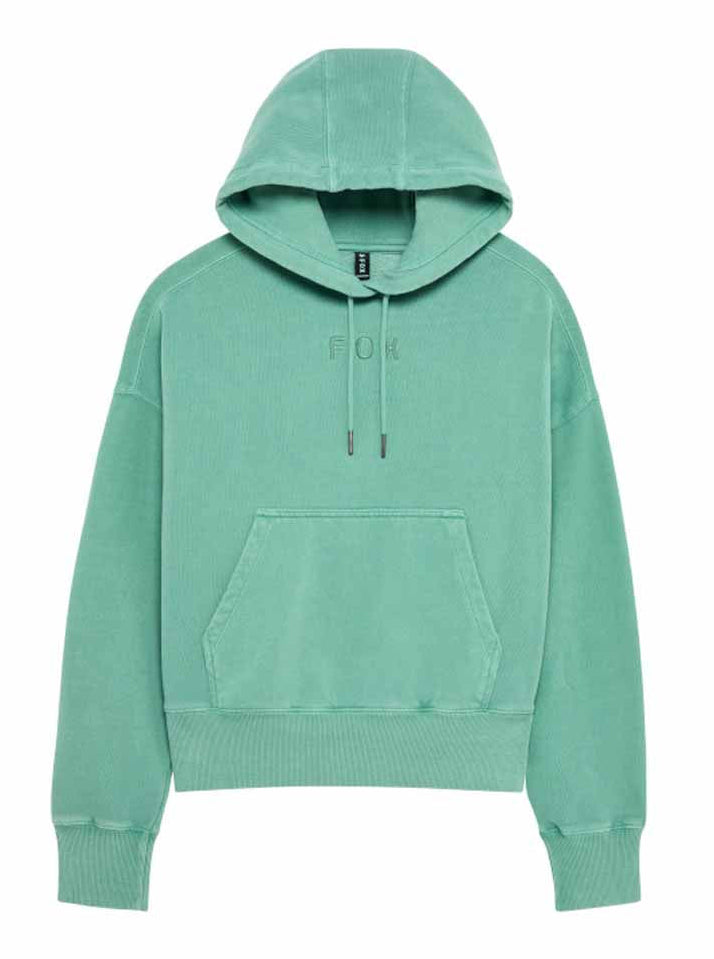 Fox Wordmark OV Fleece Pullover Spearmint FRONT 