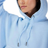 Fox Women's Wordmark OV Fleece Pullover Cashmere Blue FRONT DETAIL