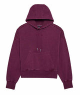 Fox Wordmark OV Fleece Pullover Sangria FRONT 