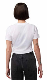 Fox W Race Crew Baby SS Tee White BACK FACING MODEL 