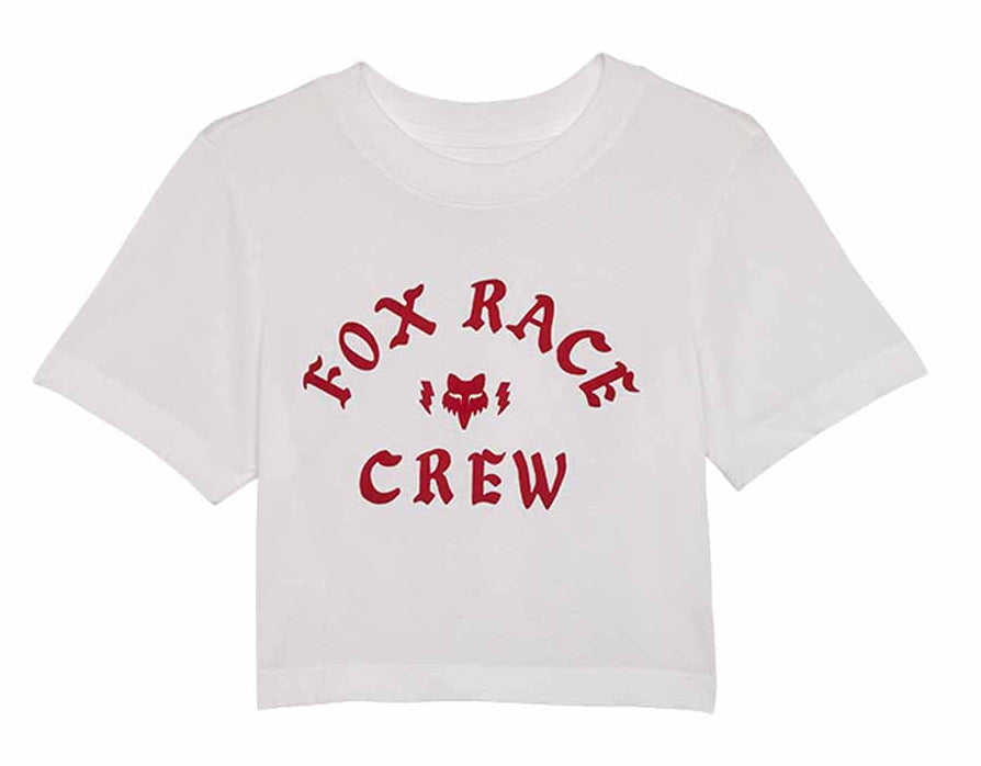 Fox W Race Crew Baby SS Tee White FRONT 