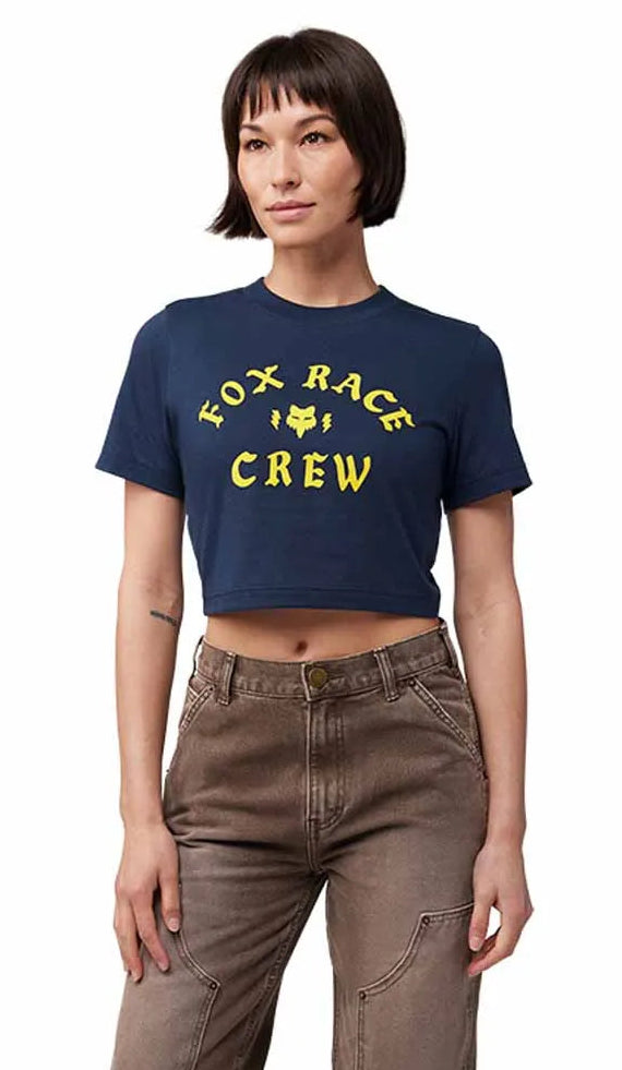 Fox W Race Crew Baby Short Sleeve Tee Midnight FRONT FACING MODEL 