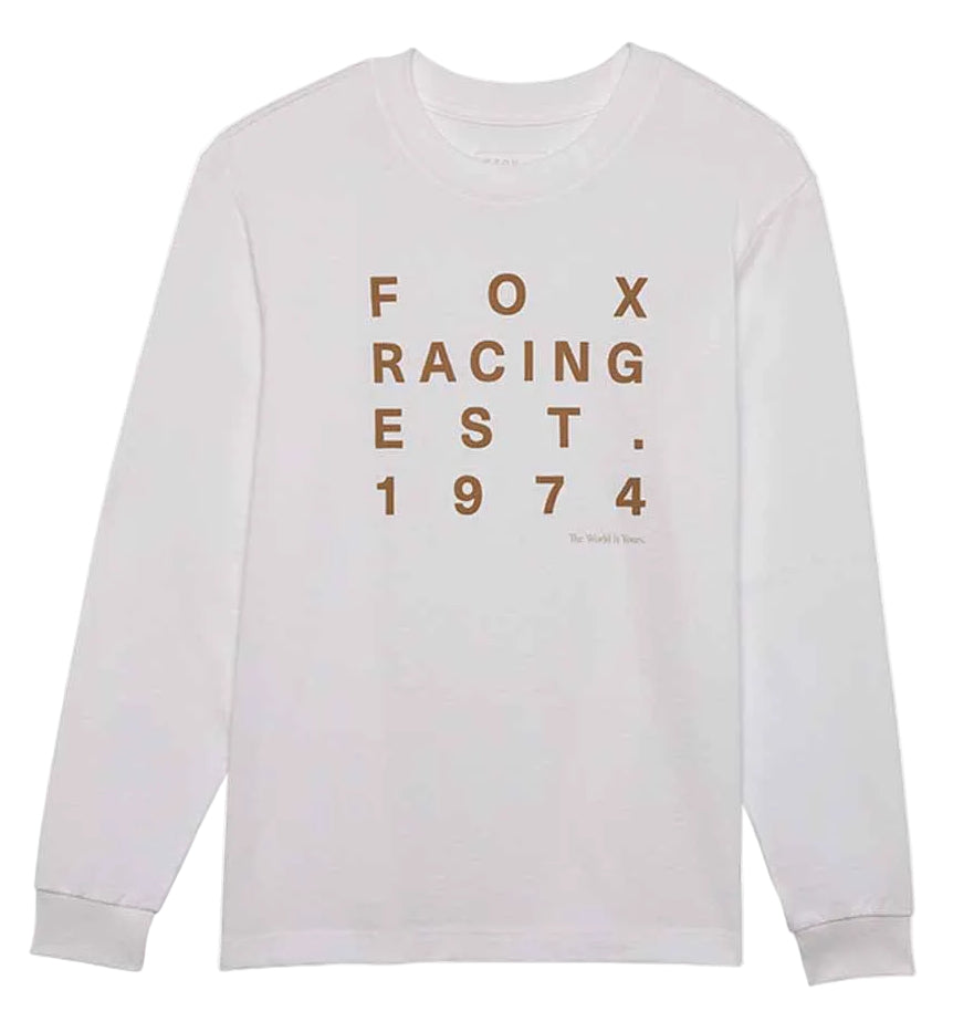 Fox Women's EST.1974 Long Sleeve Tee White FRONT 