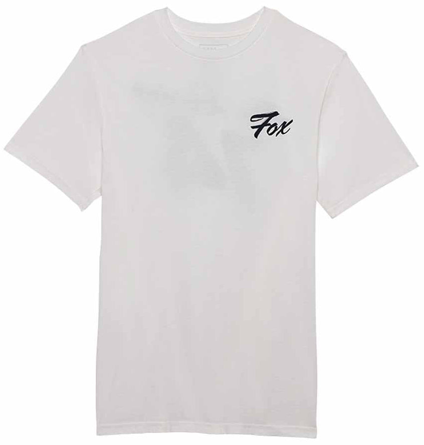 Fox Scripted SS Premium Tee Optic White FRONT