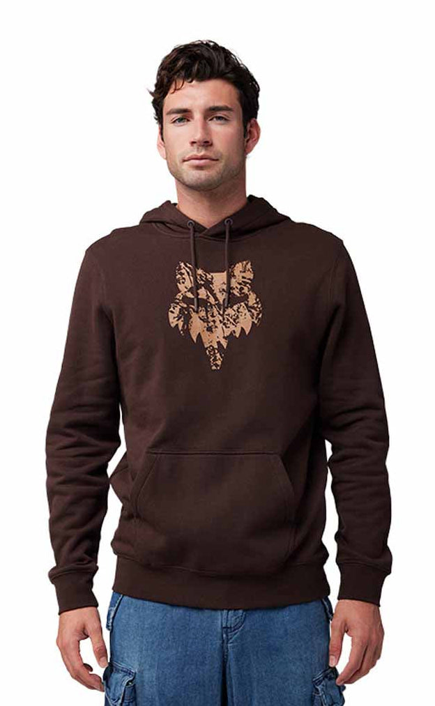 Fox The World Fleece Pullover Cocoa FRONT 