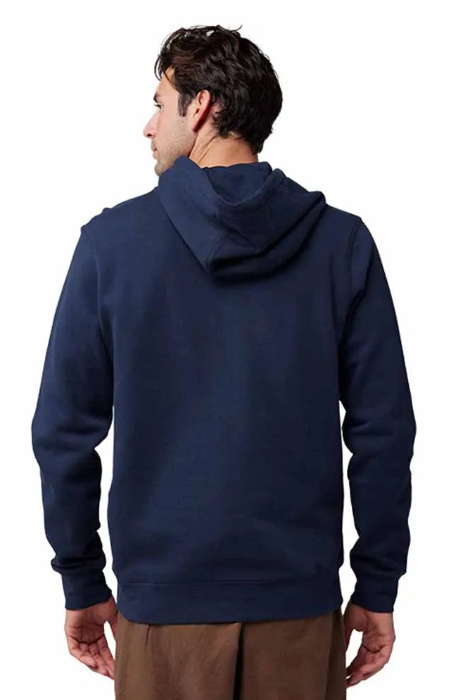 Fox The World Fleece Pullover Midnight BACK FACING MODEL 