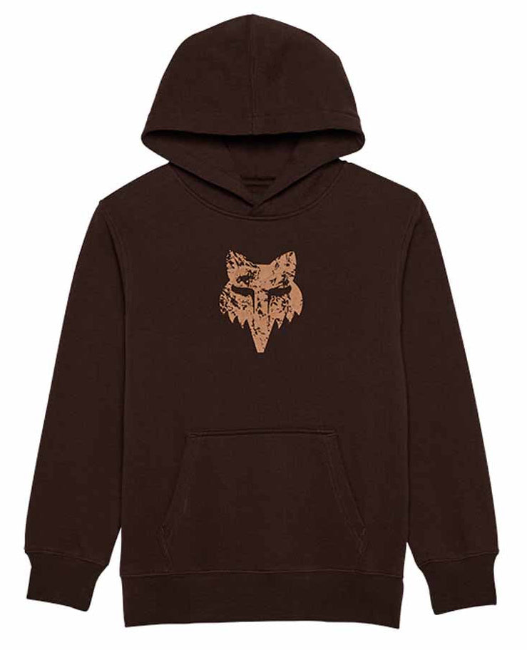 Fox Youth The World Fleece Pullover Cocoa FRONT