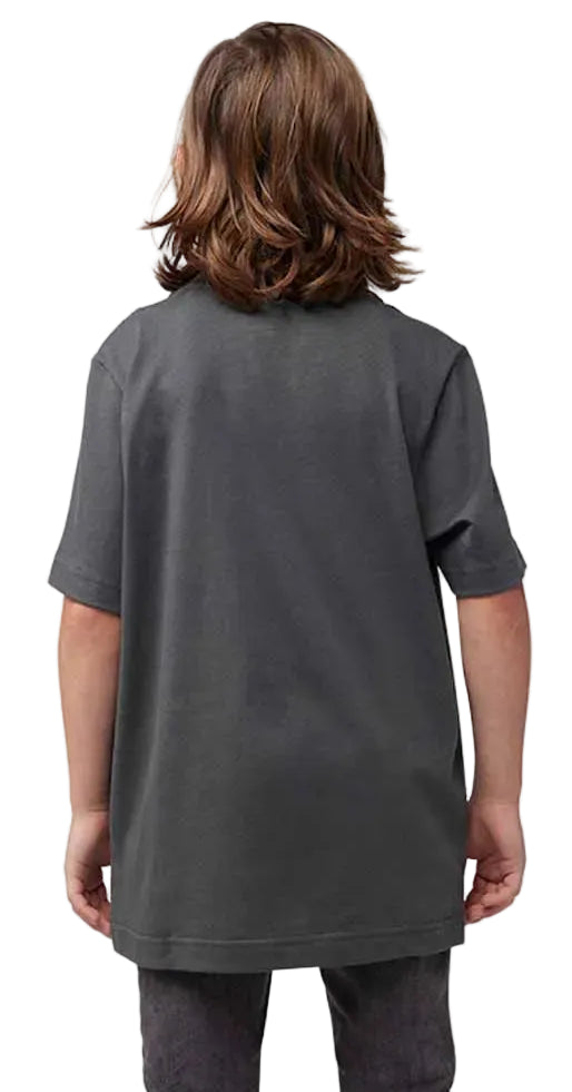 Fox Youth Team Short Sleeve Tee Dark Shadow BACK FACING MODEL