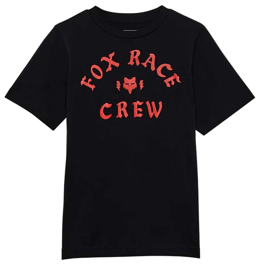 Fox Racing Youth Race Crew SS Tee Black FRONT